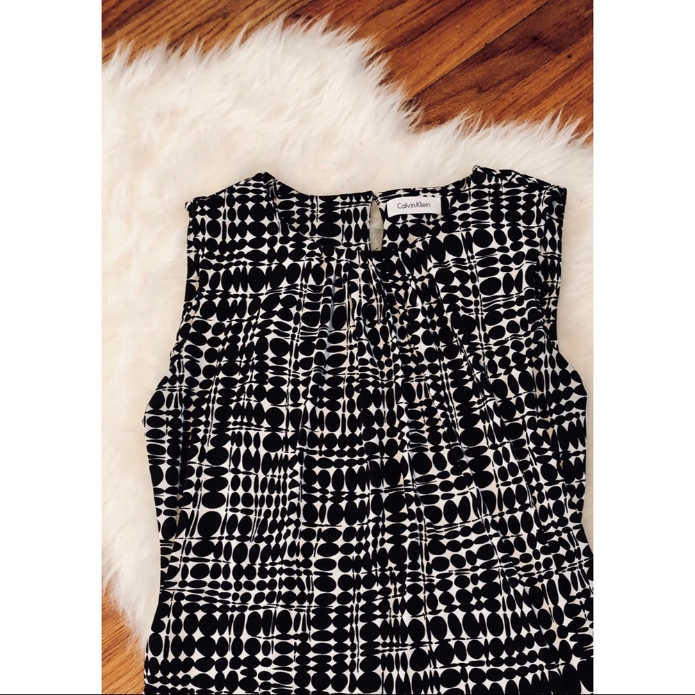 Calvin Klein! Black and white blouse